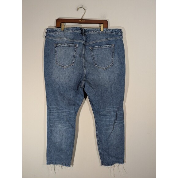 Torrid Women High Rise Straight Distressed Ankle Button Fly Jeans Plus 20 Curvy - Picture 2 of 11